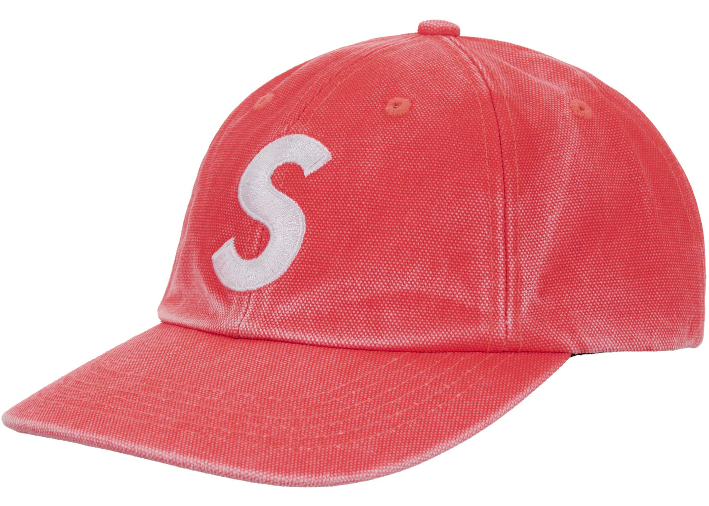 Supreme Pigment Coated Canvas S Logo 6-Panel Orange