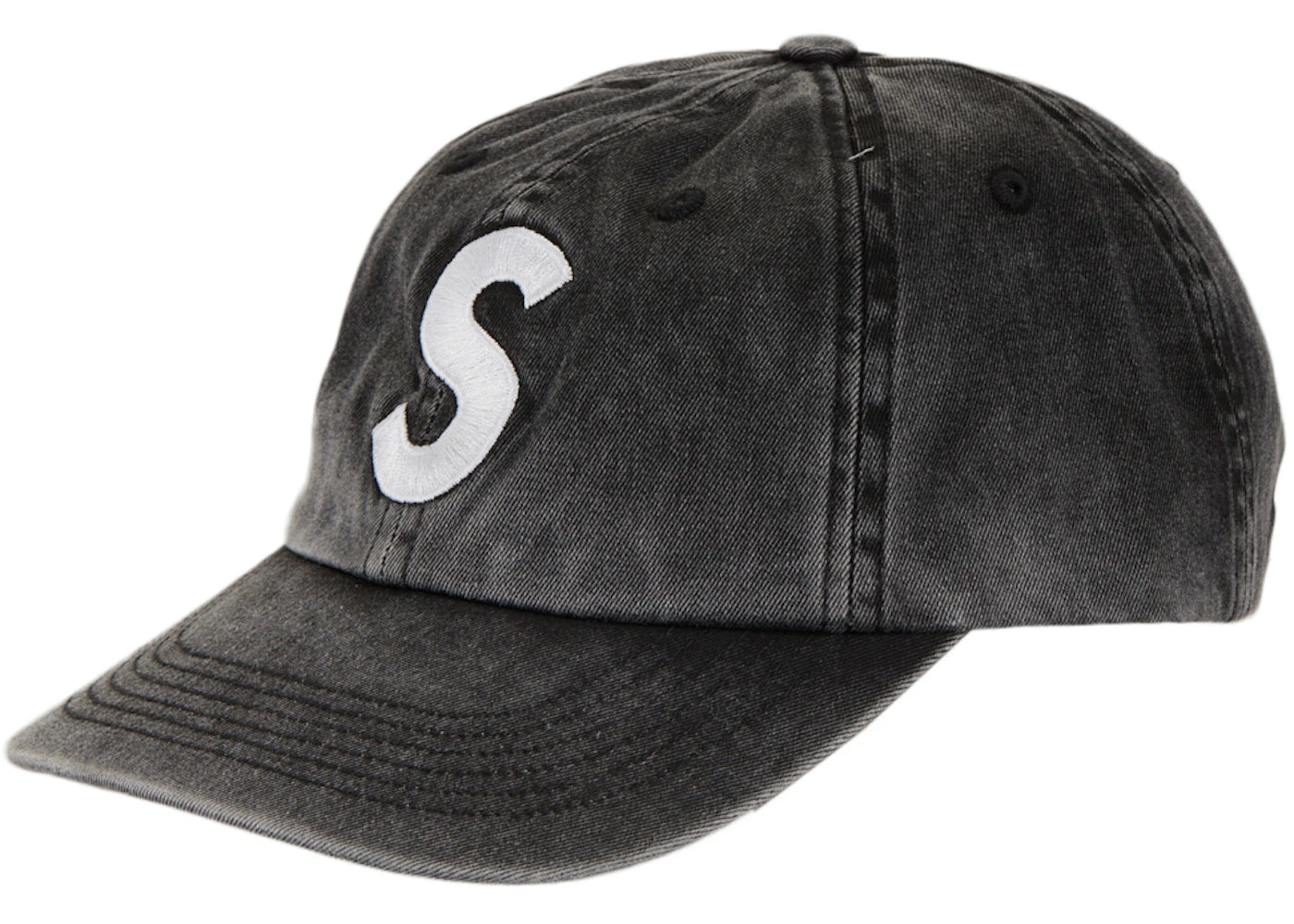 Supreme Pigment Print S Logo 6-Panel 6-Panel (FW22) Black
