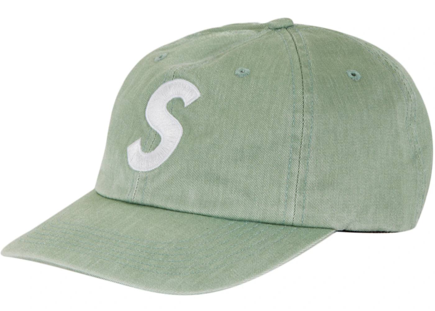 Supreme Pigment Print S Logo 6-Panel 6-Panel (FW22) Light Sage