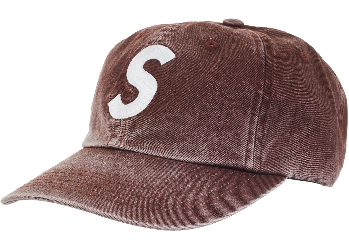 Supreme Pigment Print S Logo 6-Panel (FW23) Brown