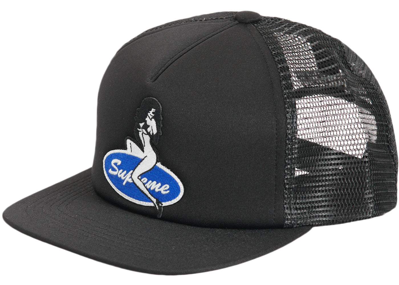 Supreme Pin Up Mesh Back 5-Panel (FW23) Black