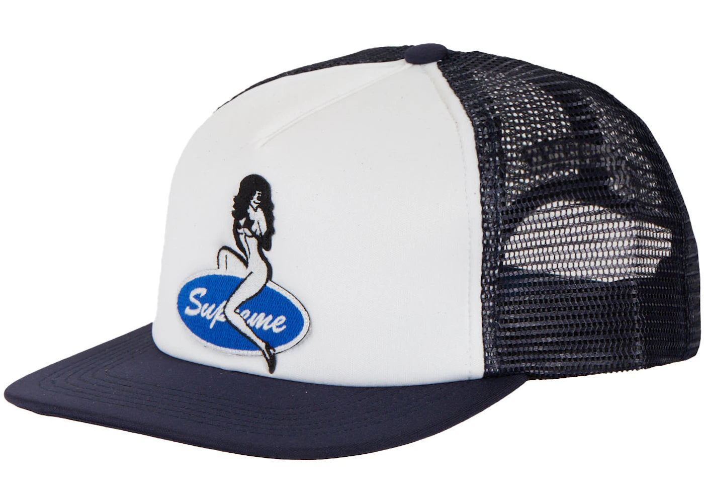 Supreme Pin Up Mesh Back 5-Panel Navy