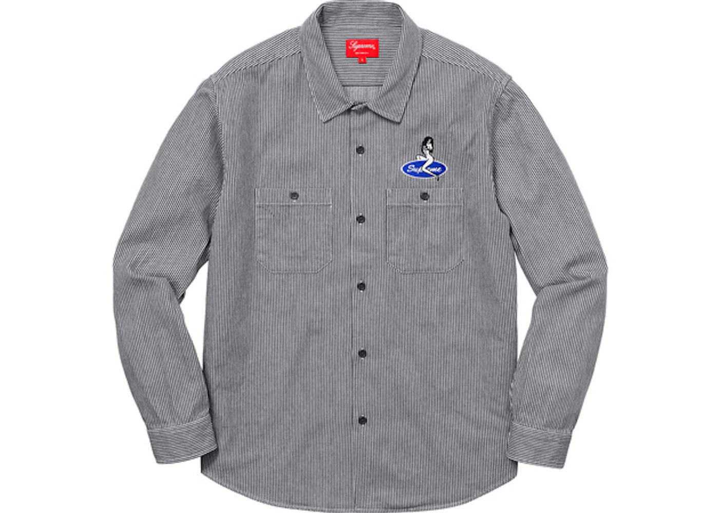 Supreme Pin Up Work Shirt Hickory Stripe