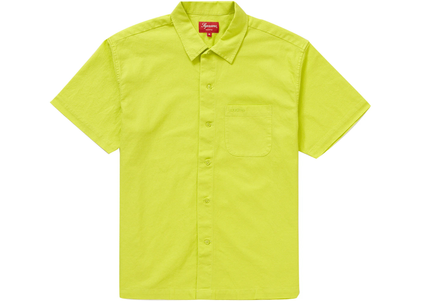 Supreme Pinhole S/S Shirt Lime