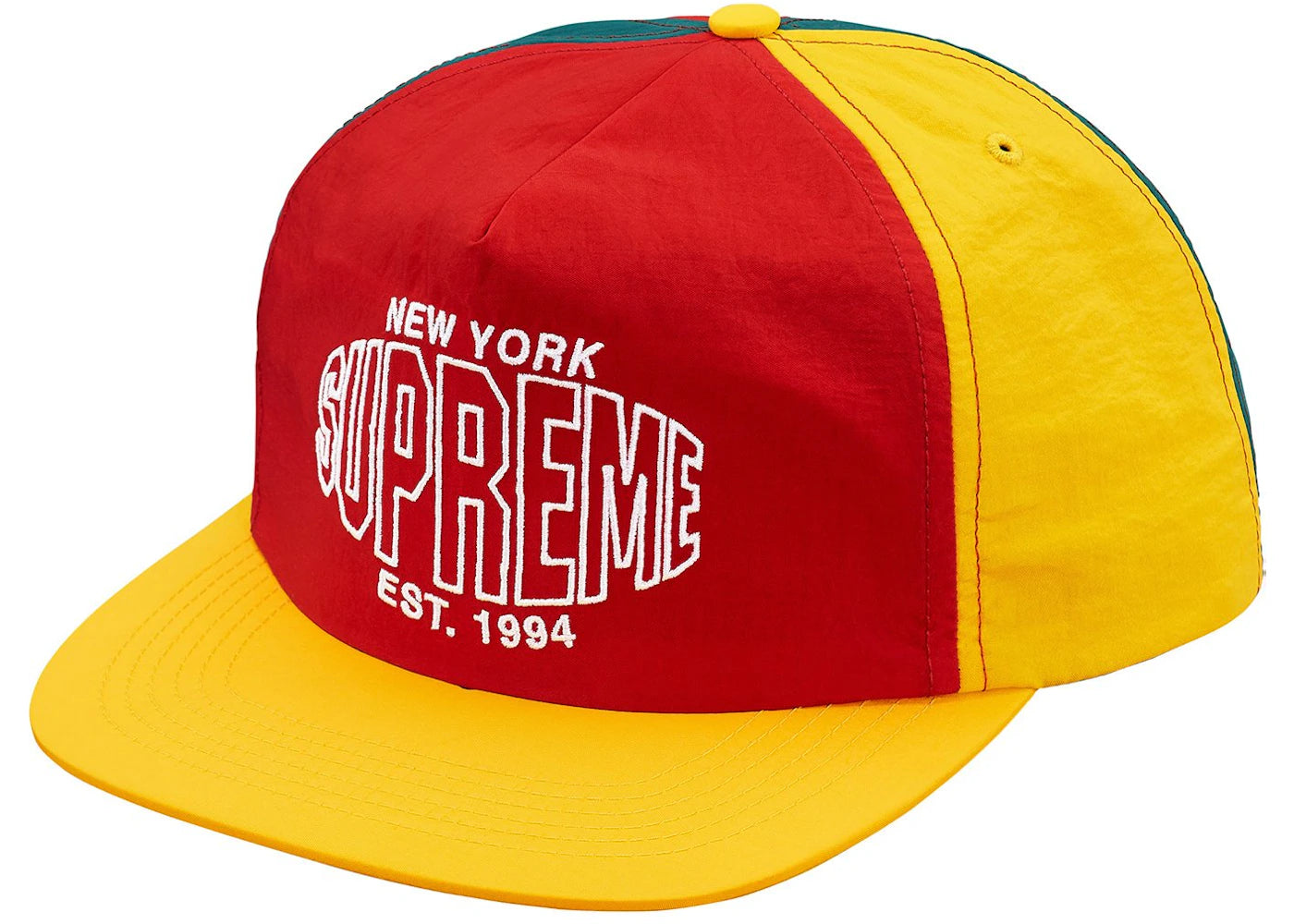 Supreme Pinwheel Nylon 5-Panel Red