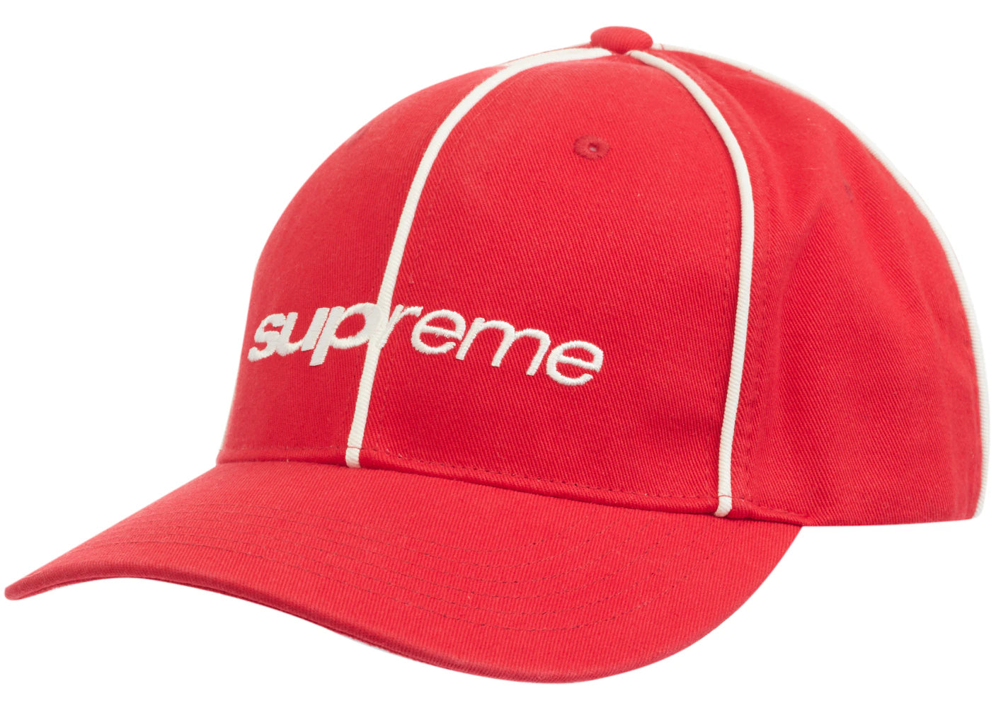 Supreme Piping 6-Panel (FW22) Red