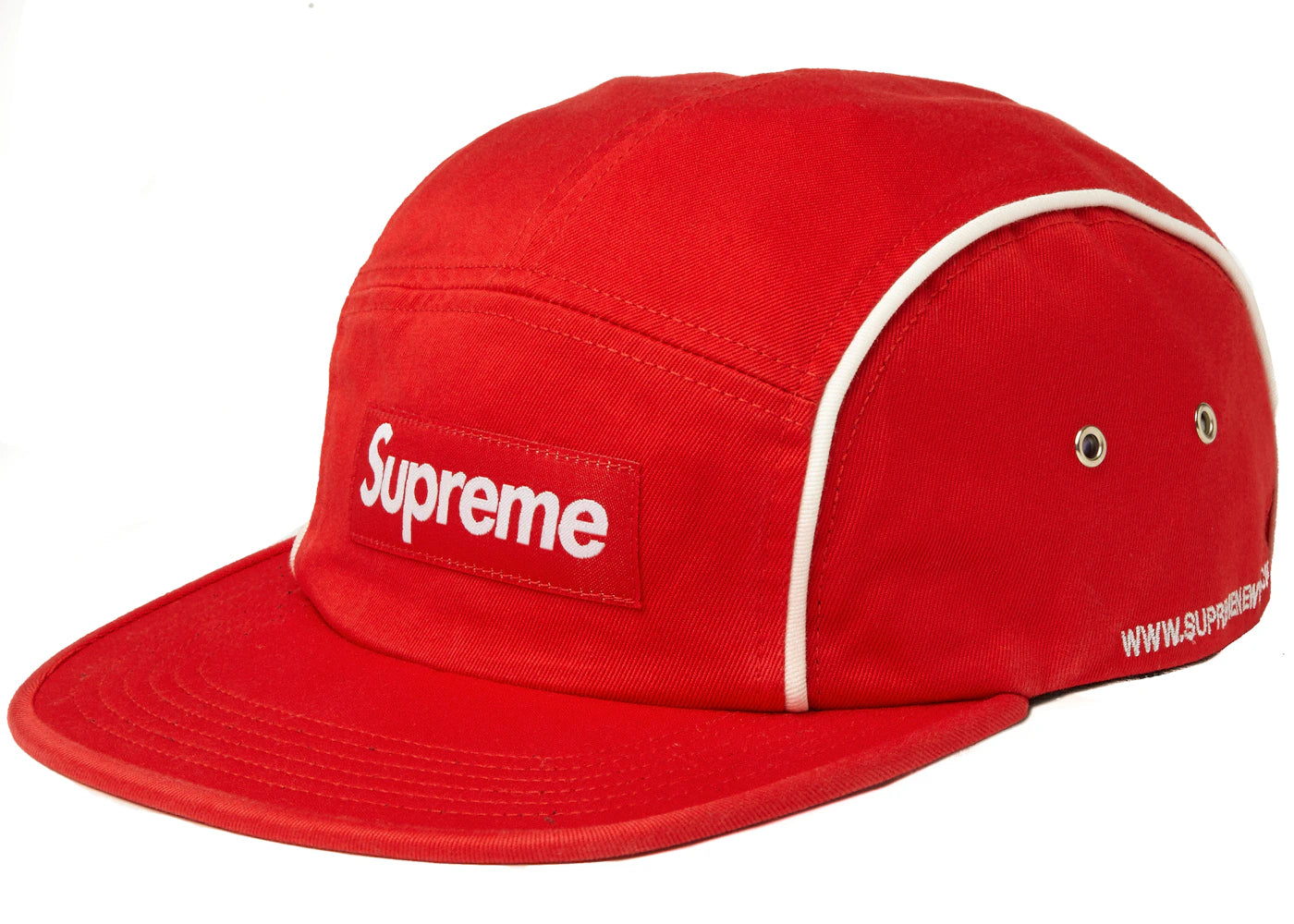 Supreme Piping Camp Cap Red