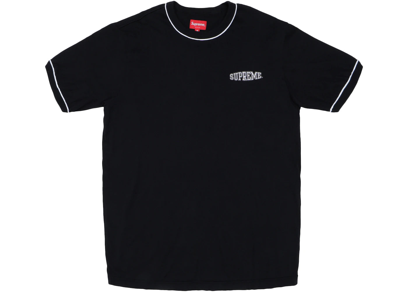 Supreme Piping Ringer Tee Black