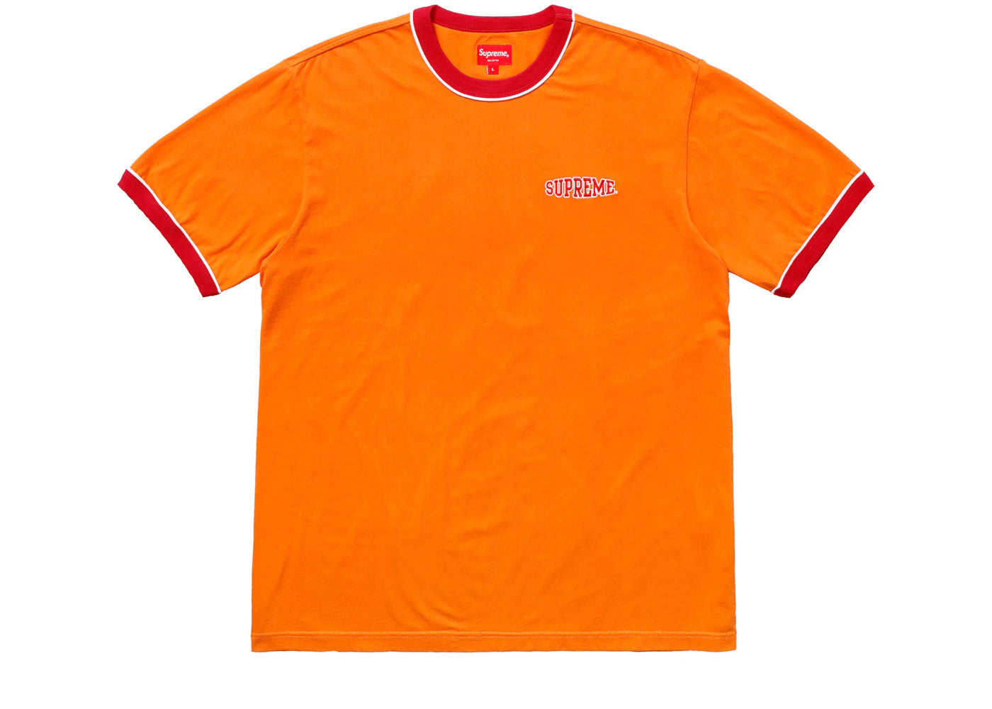 Supreme Piping Ringer Tee Orange