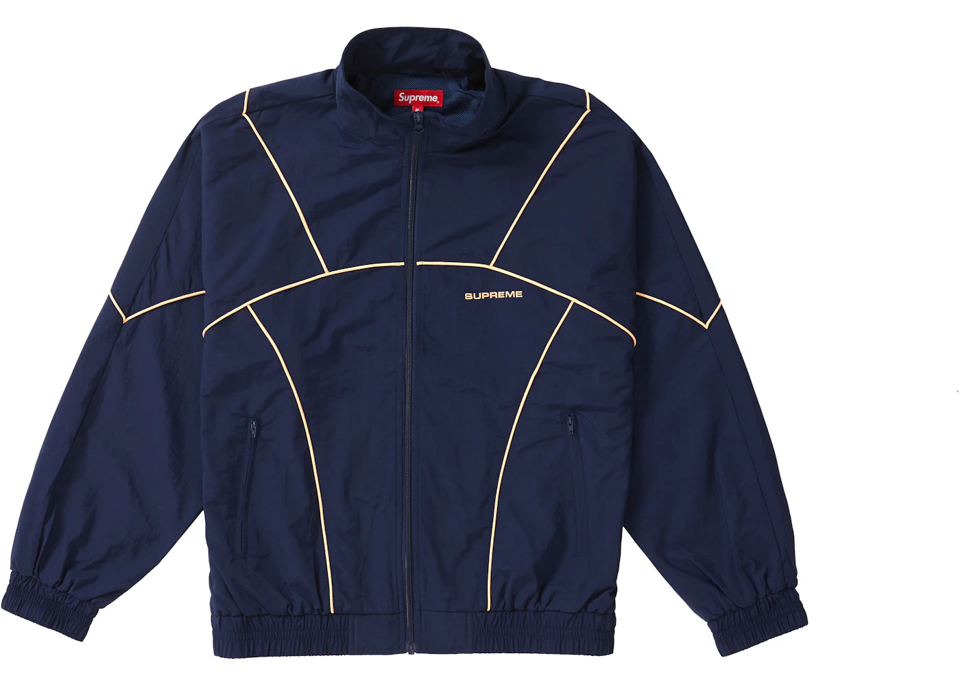 Supreme Piping Track Jacket (SS19) Navy