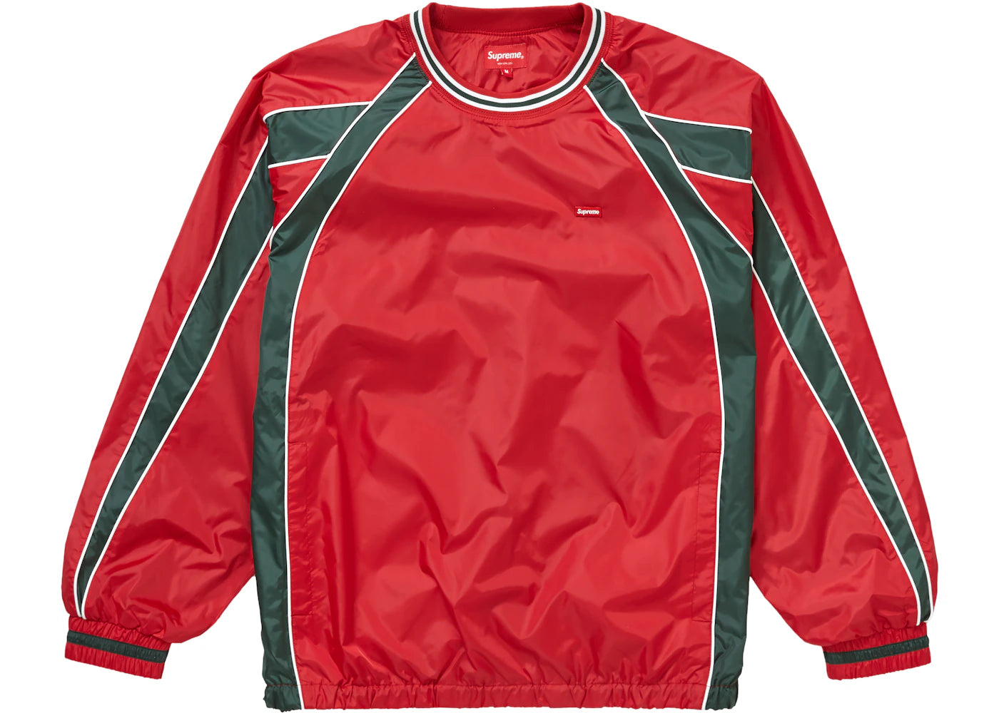 Supreme Piping Warm Up Pullover Red