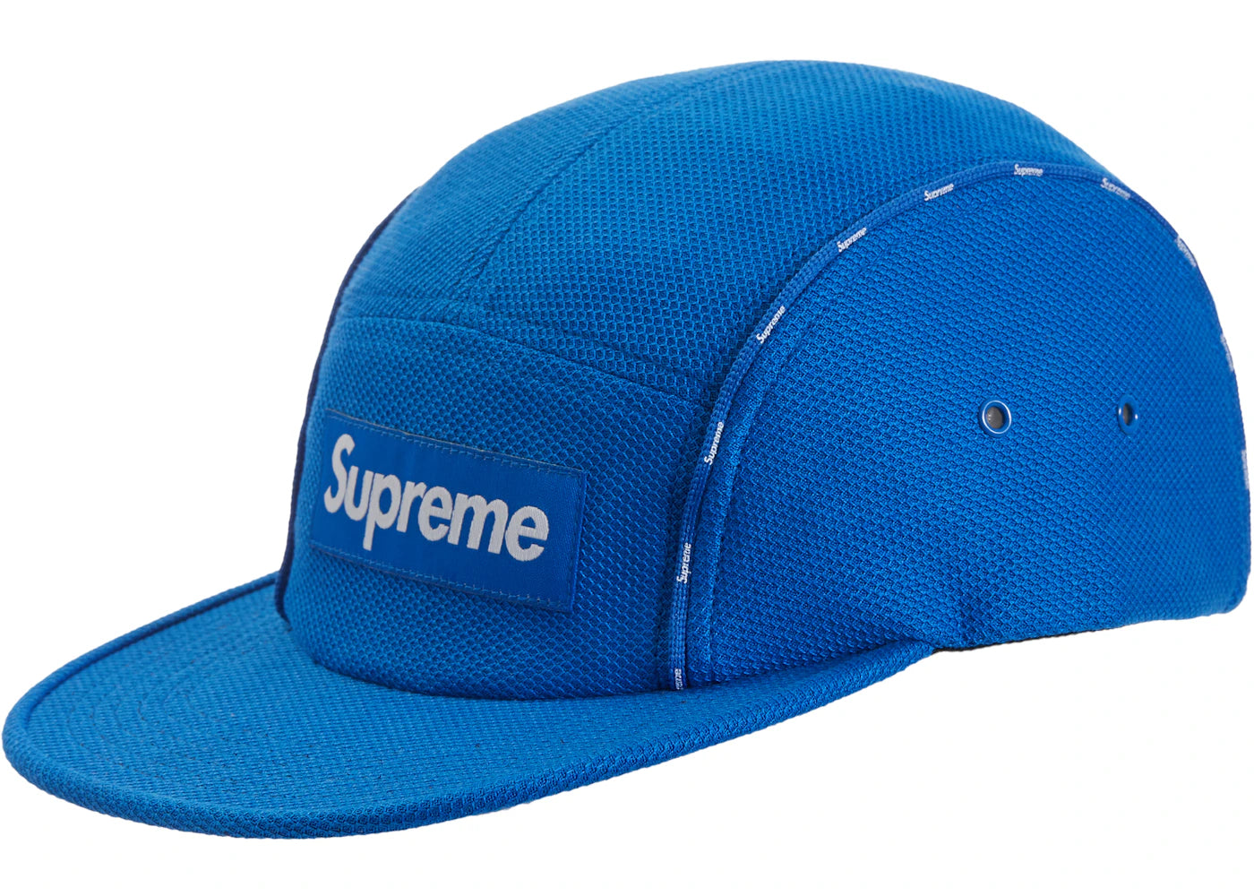 Supreme Pique Piping Camp Cap Royal