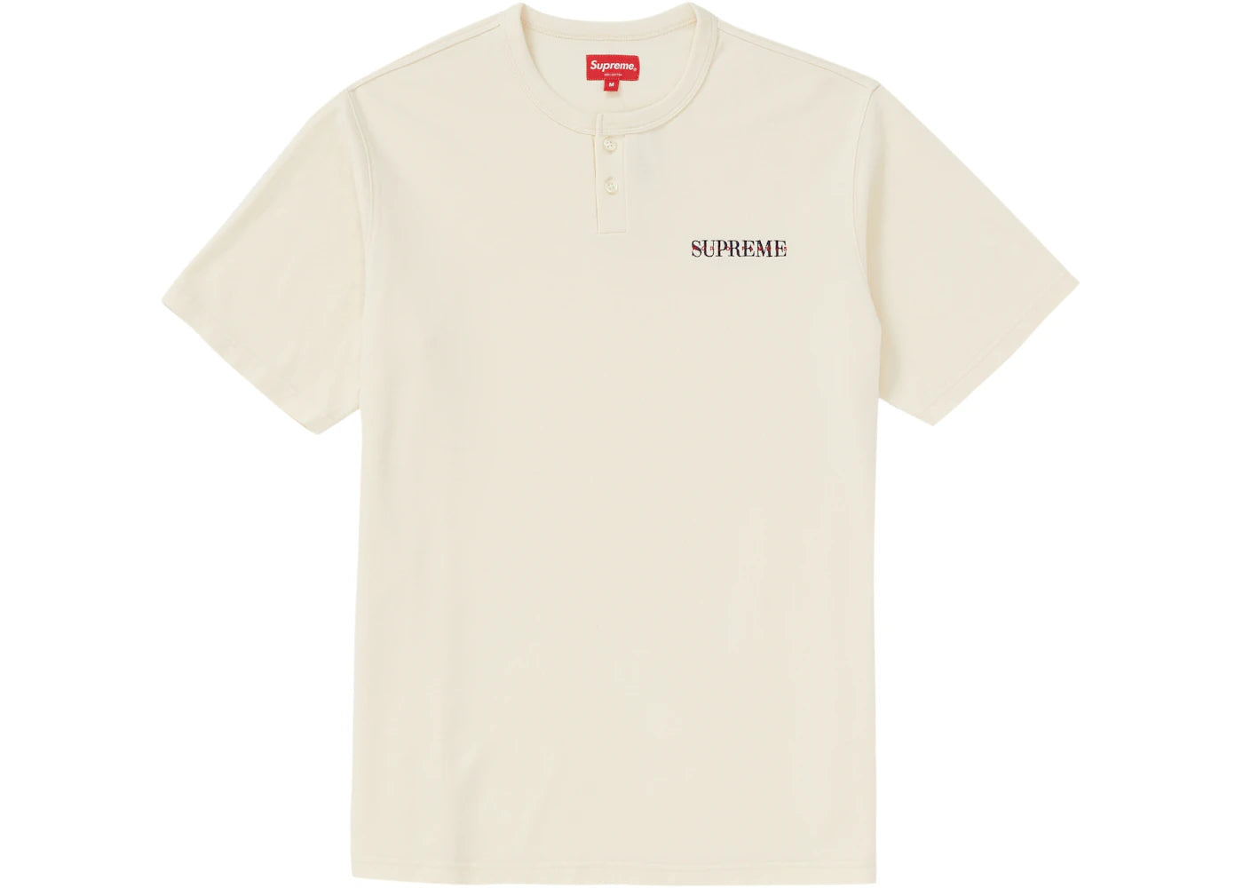 Supreme Pique S/S Henley Natural