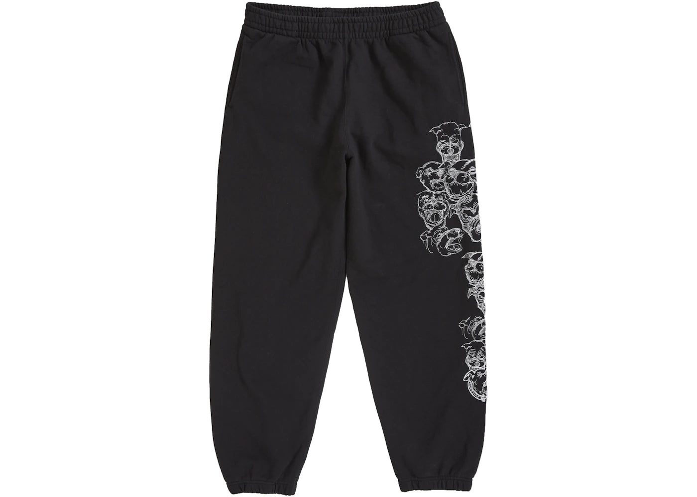 Supreme Pitbulls Embroidered Sweatpant Black
