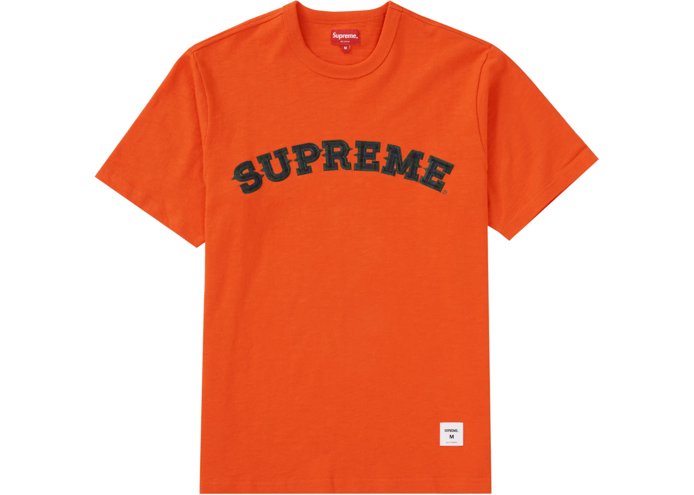 Supreme Plaid Applique S/S Top Orange