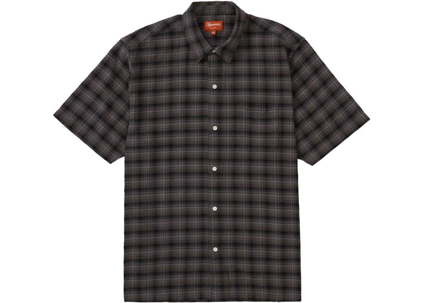 Supreme Plaid S/S Shirt (SS22) Black