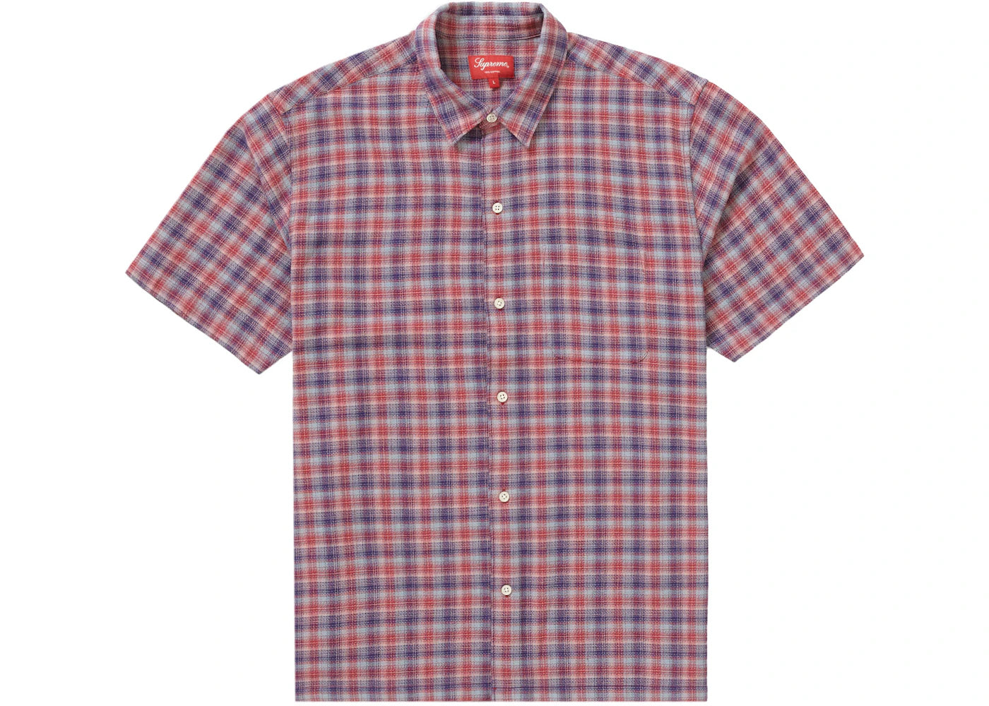 Supreme Plaid S/S Shirt (SS22) Red