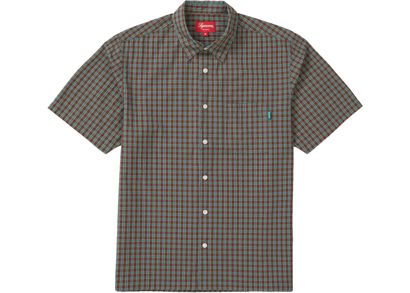 Supreme Plaid S/S Shirt Teal