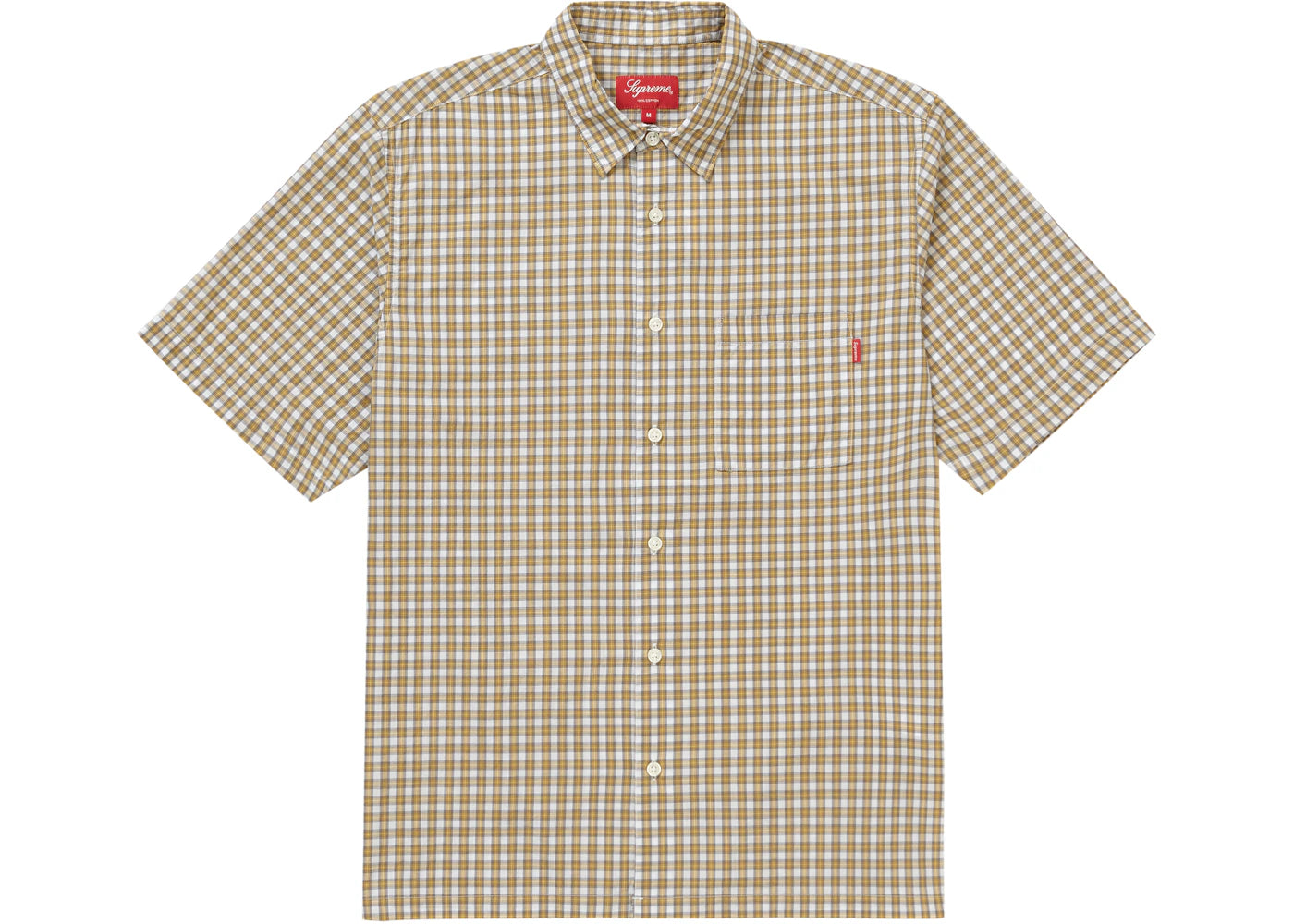 Supreme Plaid S/S Shirt White