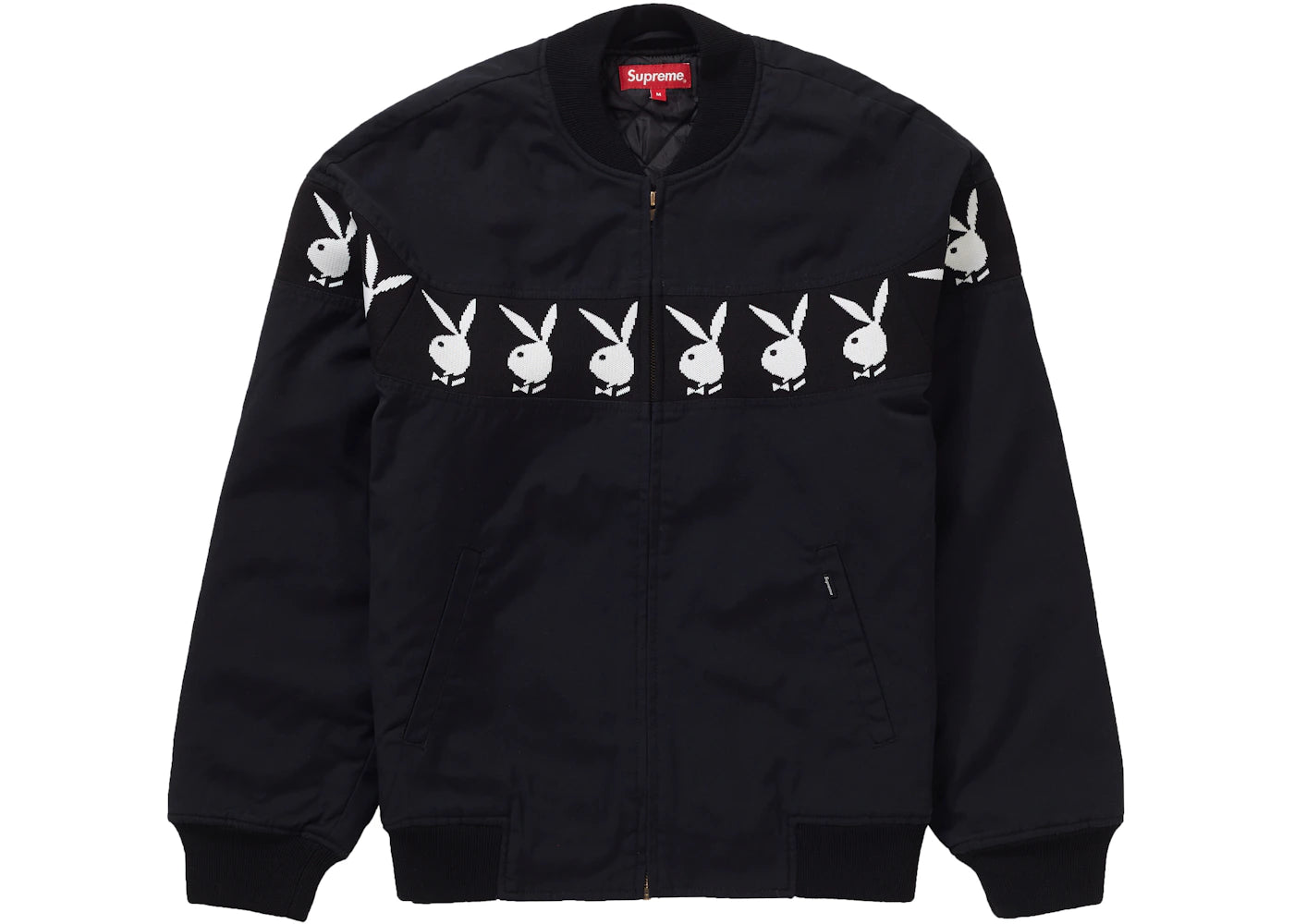 Supreme Playboy Crew Jacket Black