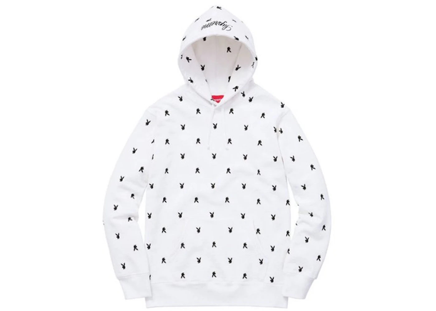 Supreme Playboy Hooded Sweatshirt Off White