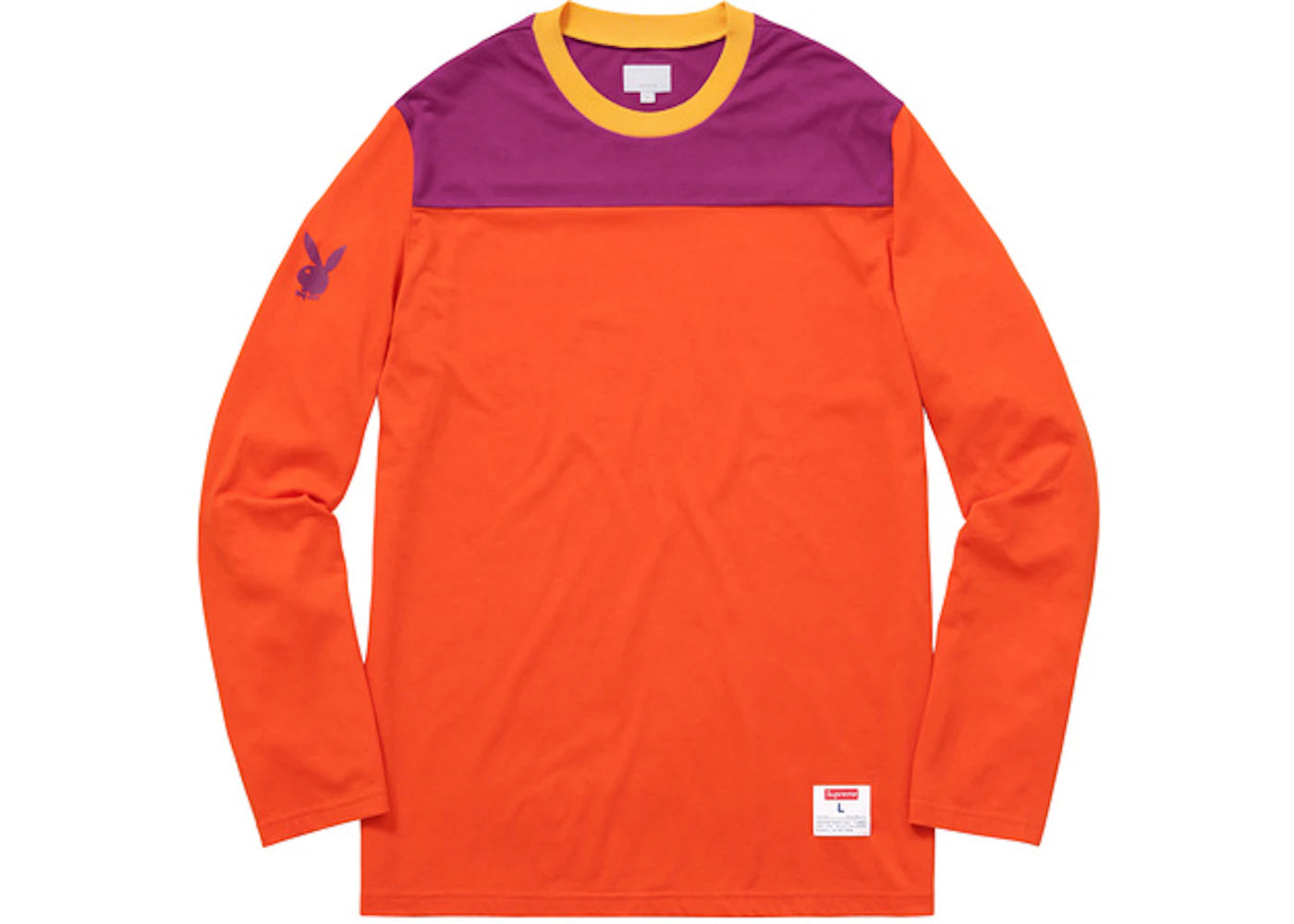 Supreme Playboy LS Football Top Orange