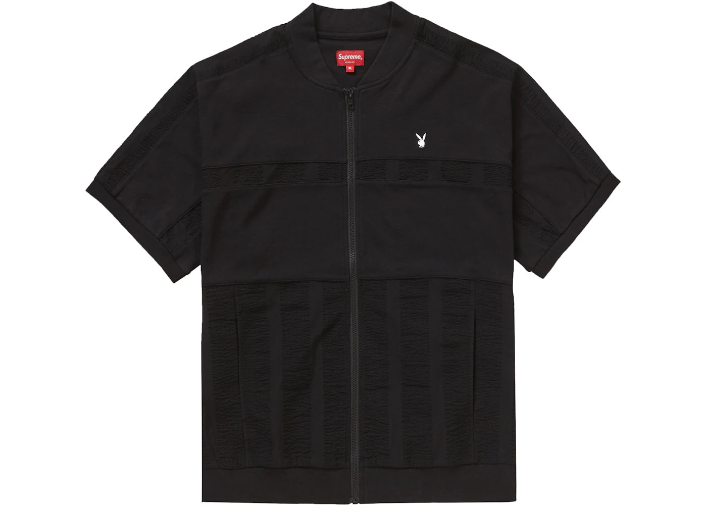 Supreme Playboy Leisure Zip Up Top Black