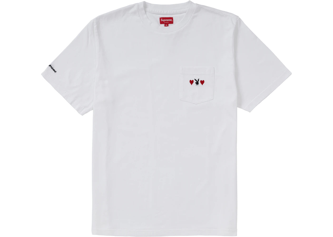 Supreme Playboy Pocket Tee White