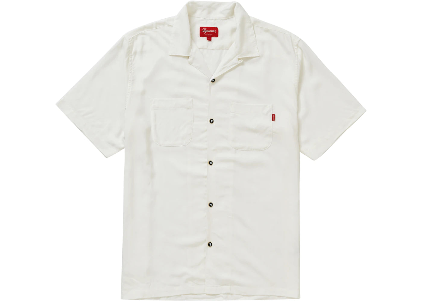 Supreme Playboy Rayon S/S Shirt White