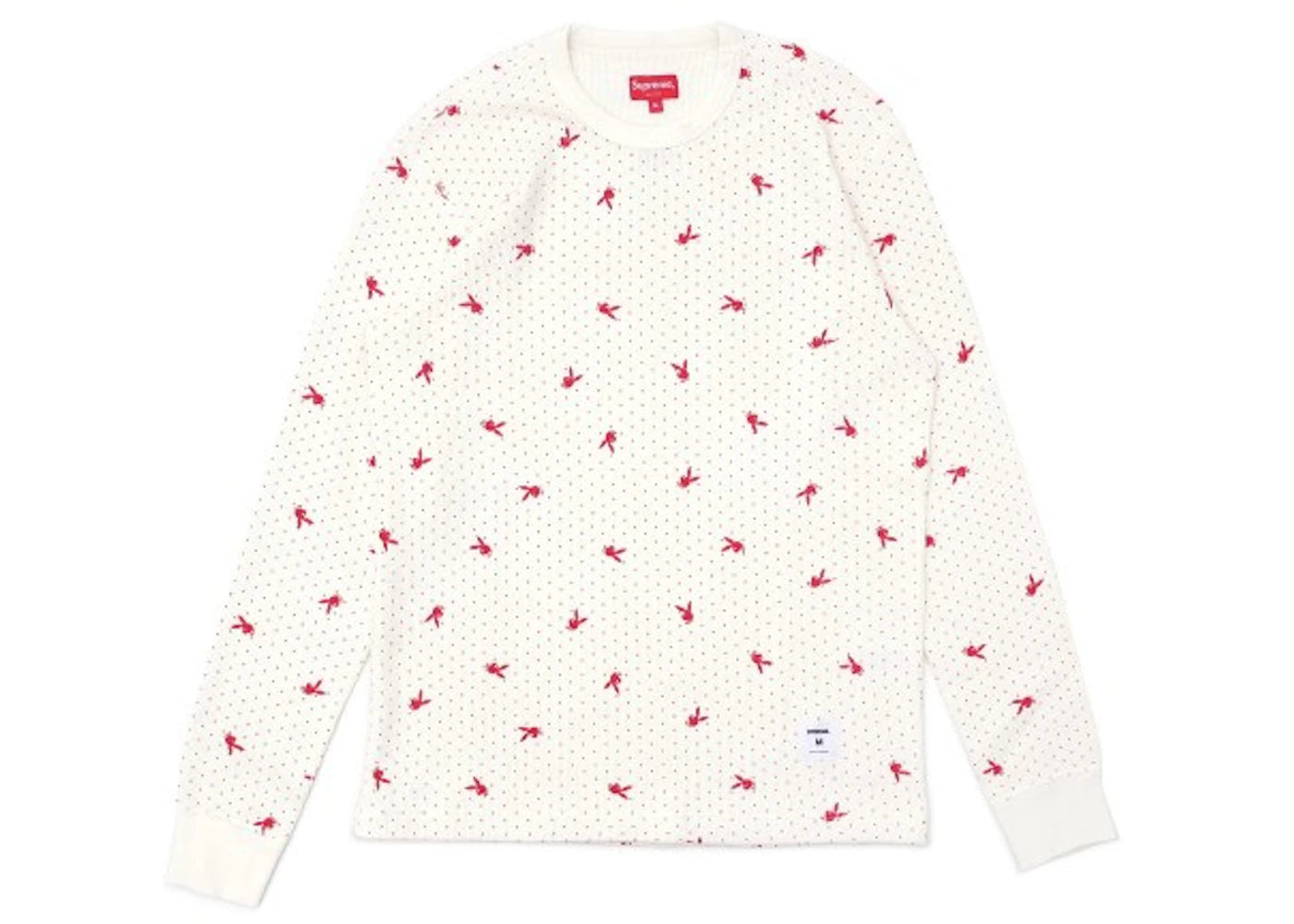 Supreme Playboy Waffle Thermal White