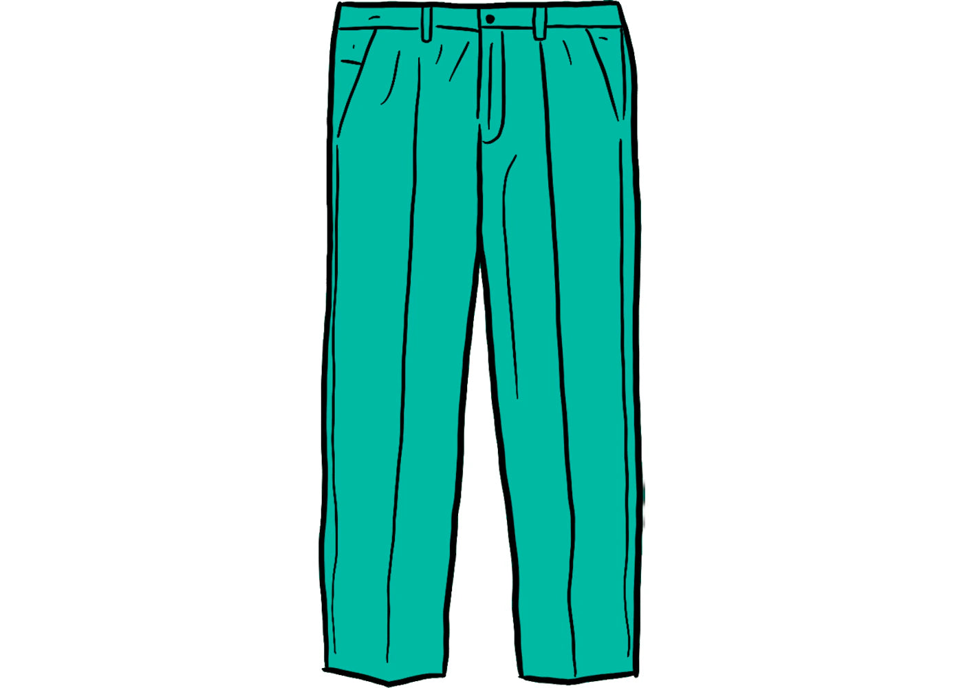 Supreme Pleated Trouser Dusty Mint