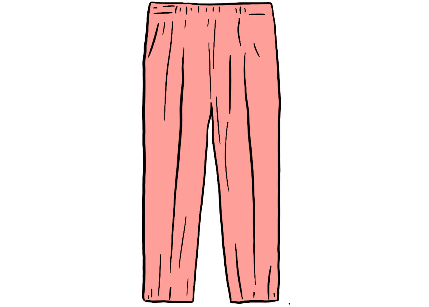 Supreme Pleated Trouser Pink