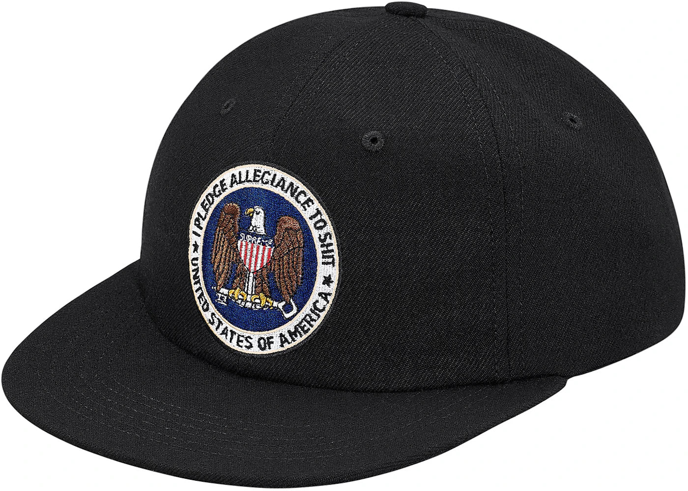 Supreme Pledge Allegiance 6-Panel Black