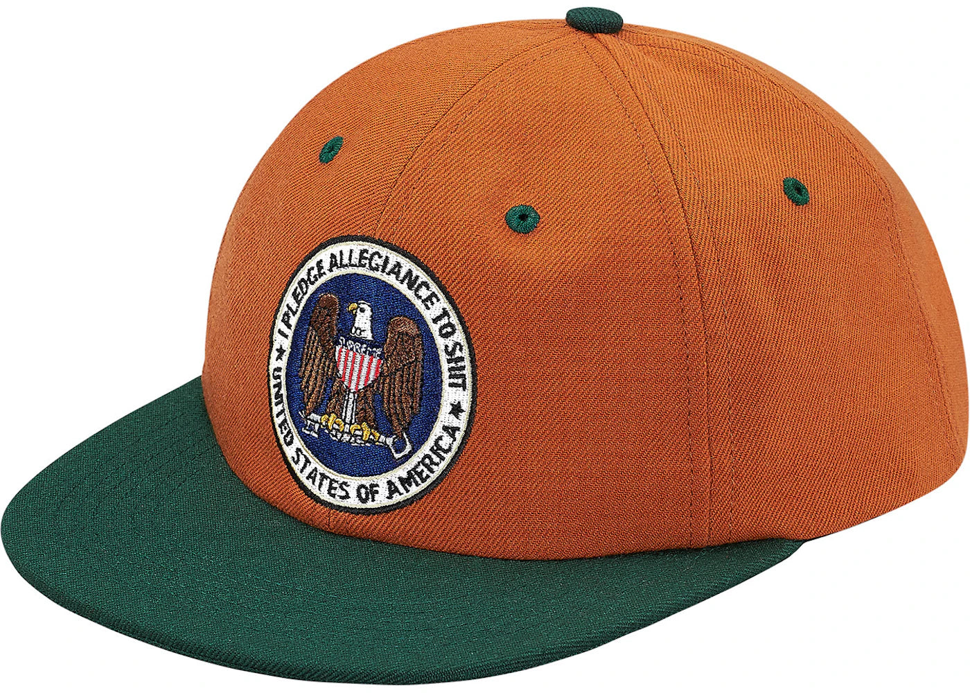 Supreme Pledge Allegiance 6-Panel Burnt Orange