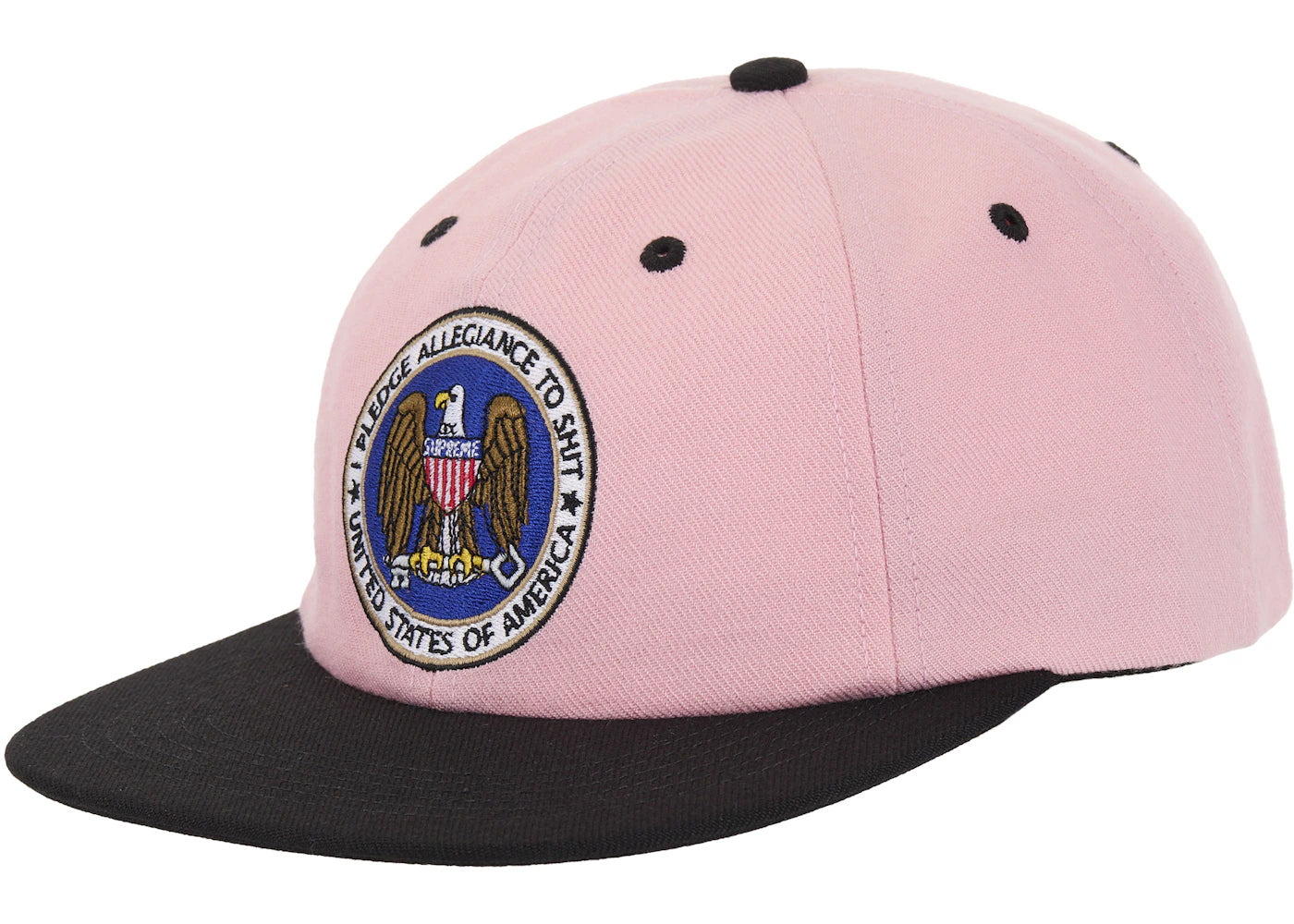 Supreme Pledge Allegiance 6-Panel Cap (FW25) Pink