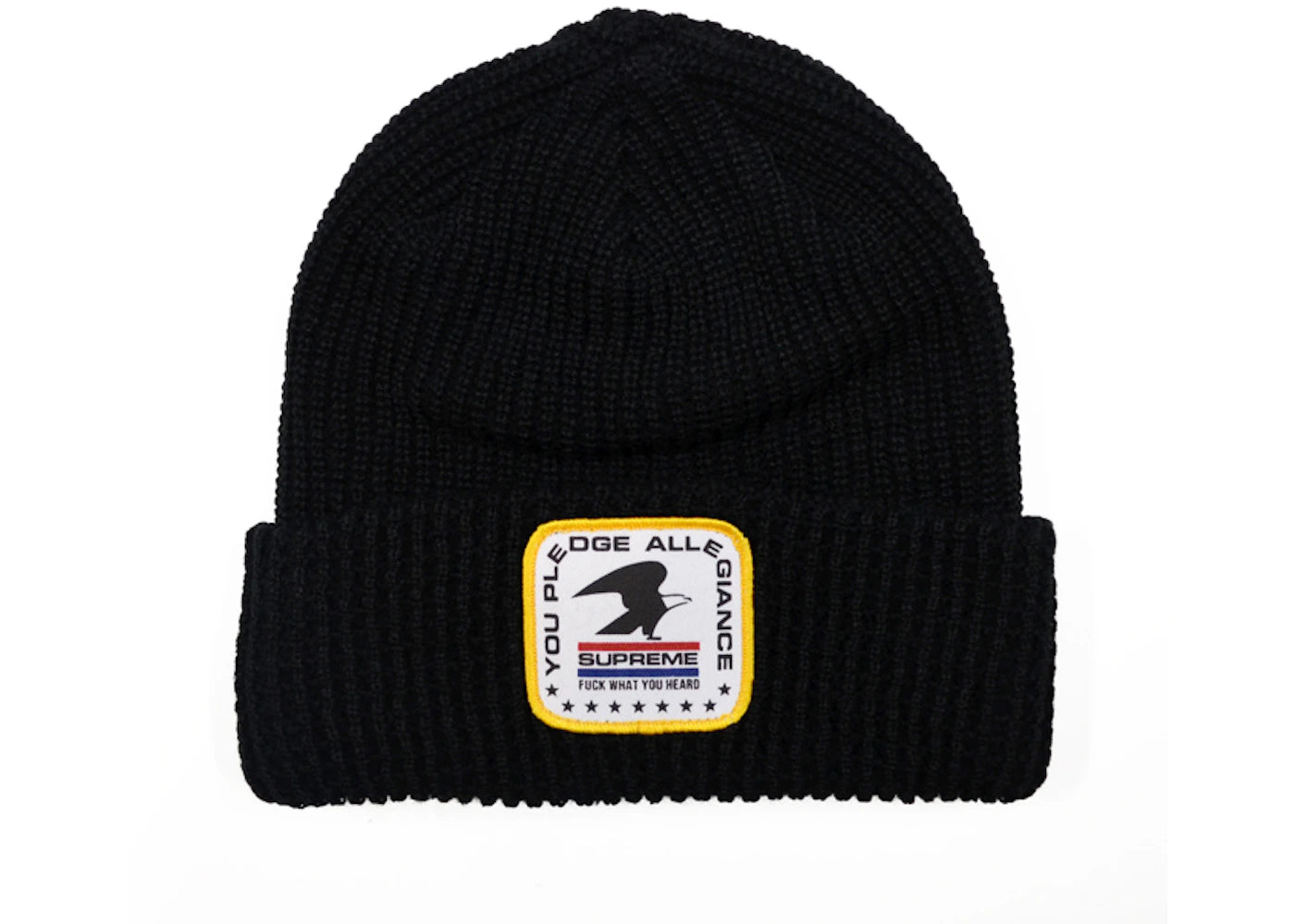 Supreme Pledge Allegiance Beanie Black