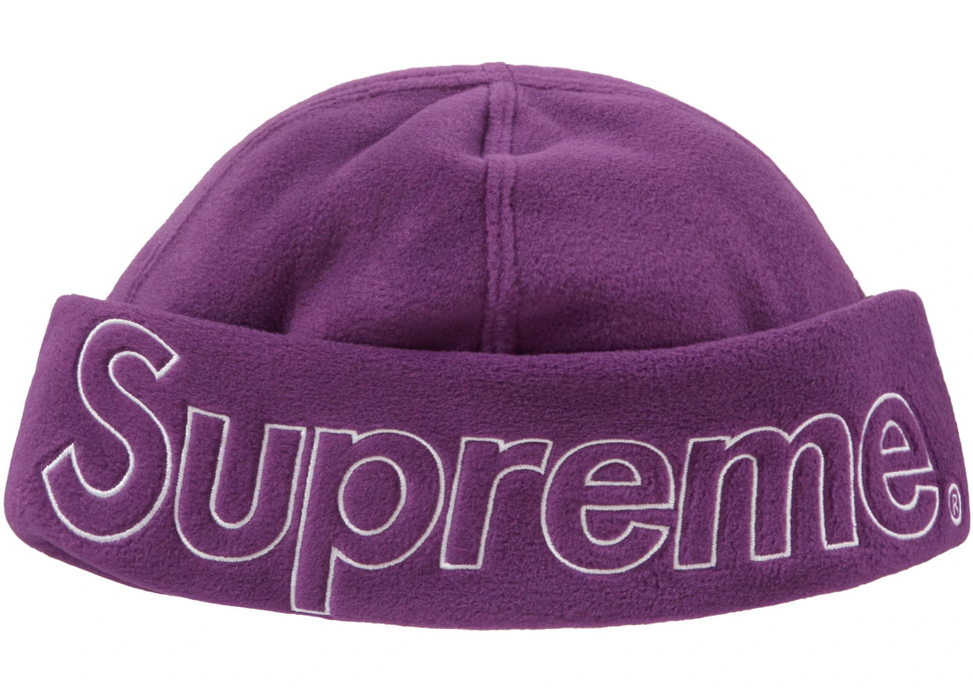 Supreme Polartec Beanie (FW23) Dark Purple