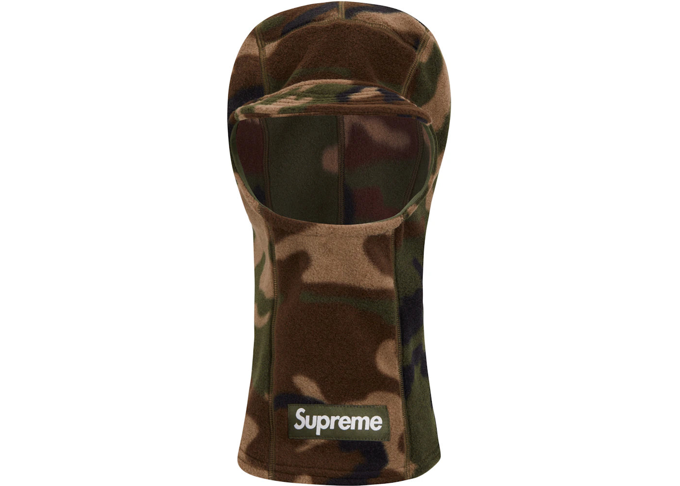 Supreme Polartec Brim Balaclava Woodland Camo