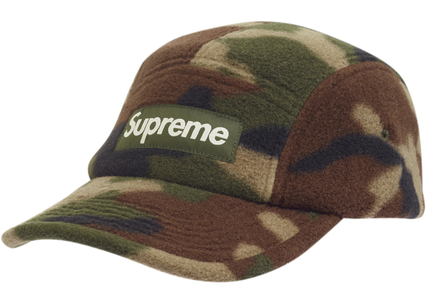 Supreme Polartec Camp Cap Woodland Camo