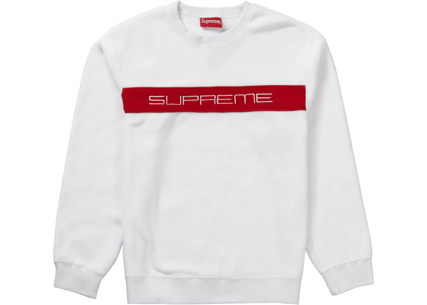 Supreme Polartec Crewneck White