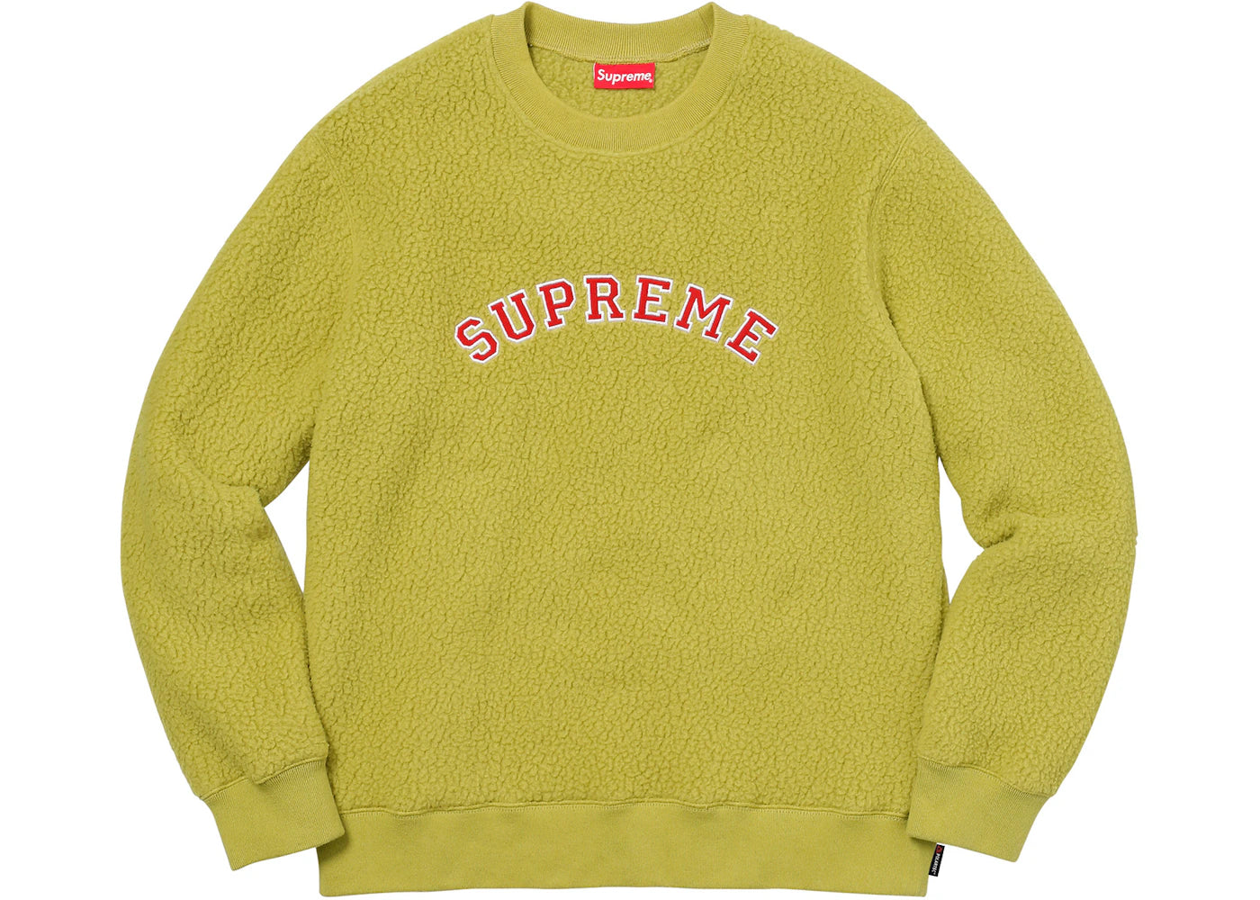 Supreme Polartec Deep Pile Crewneck Sulphur