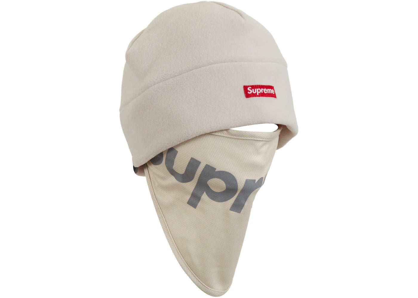 Supreme Polartec Facemask Beanie Stone