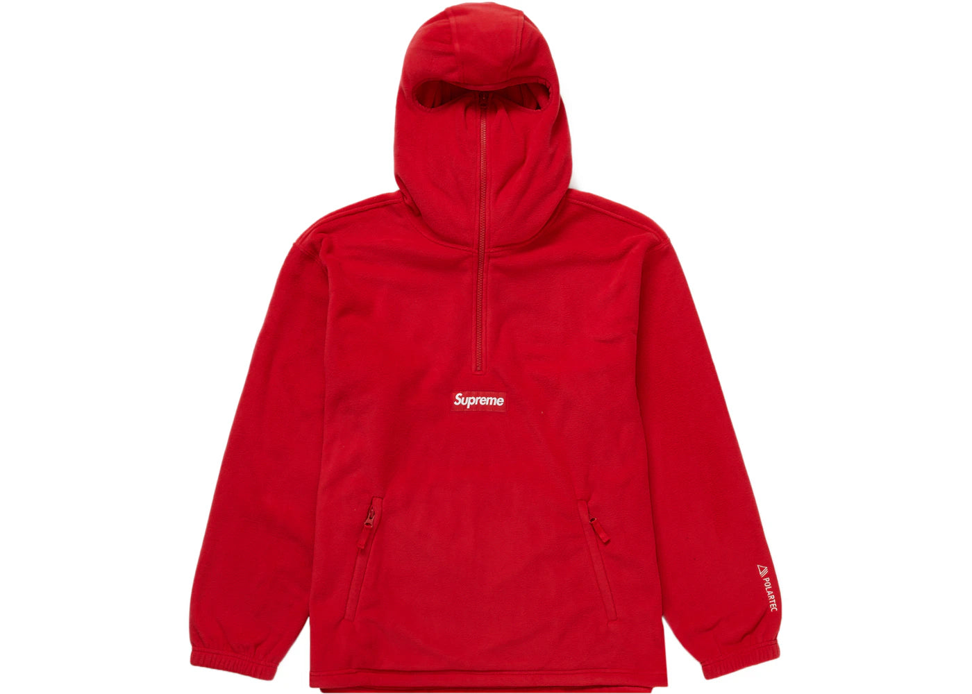 Supreme Polartec Facemask Half Zip Pullover Red