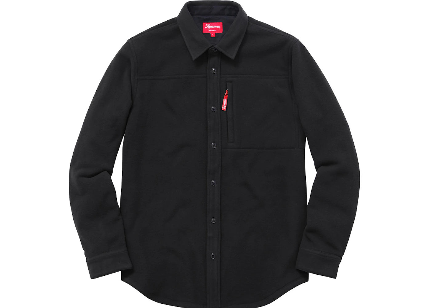 Supreme Polartec Fleece Shirt Black