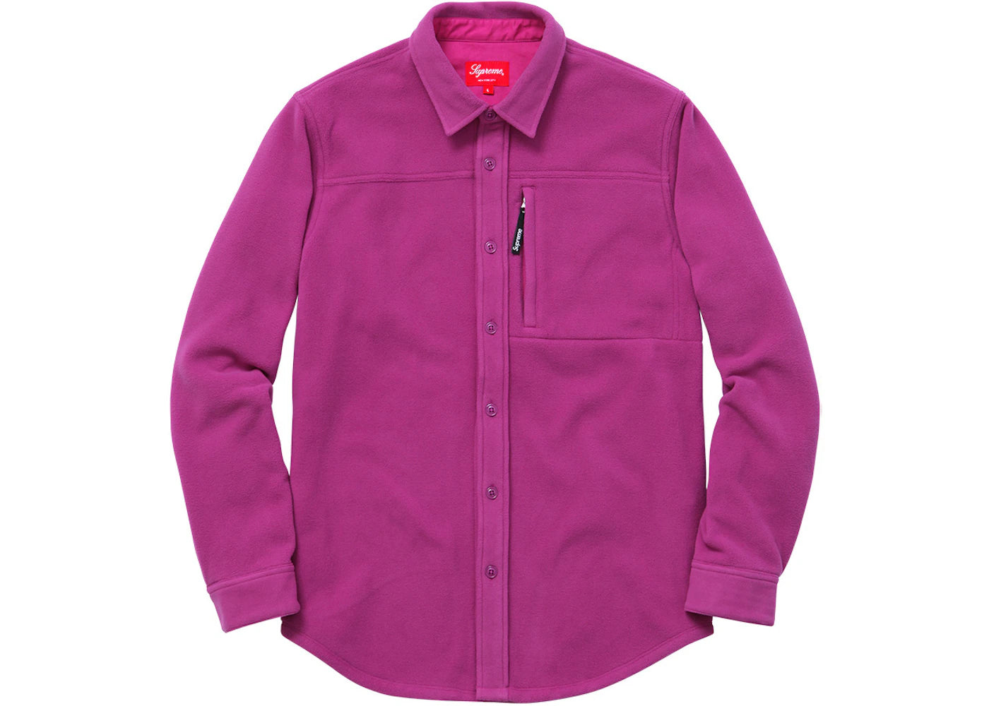 Supreme Polartec Fleece Shirt Magenta