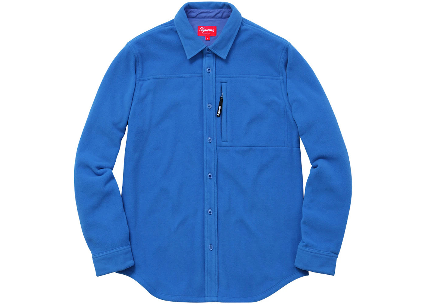 Supreme Polartec Fleece Shirt Blue