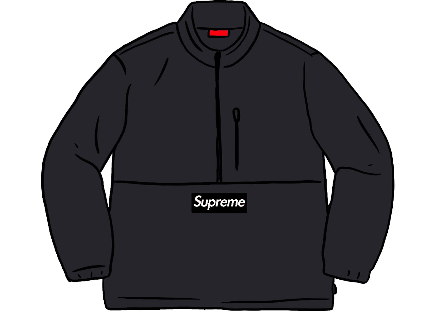 Supreme Polartec Half Zip Pullover (FW20) Black