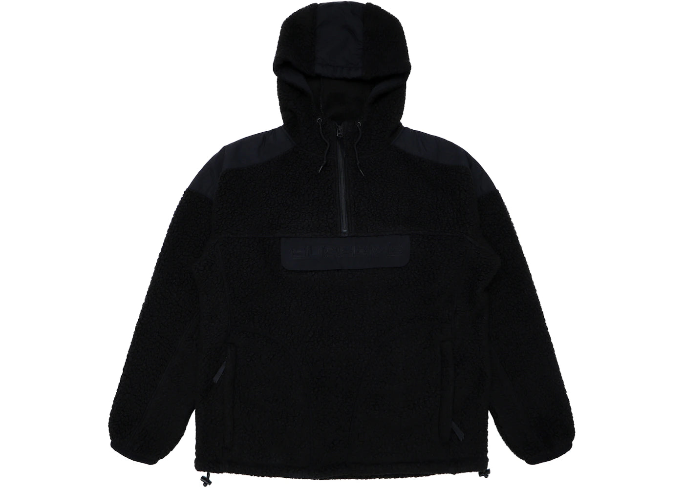 Supreme Polartec Hooded Half Zip Pullover Black