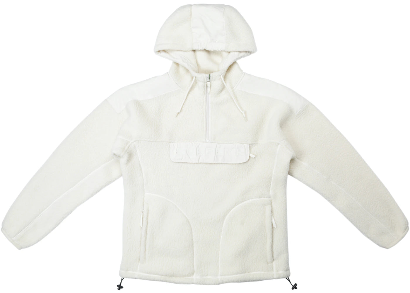 Supreme Polartec Hooded Half Zip Pullover Natural