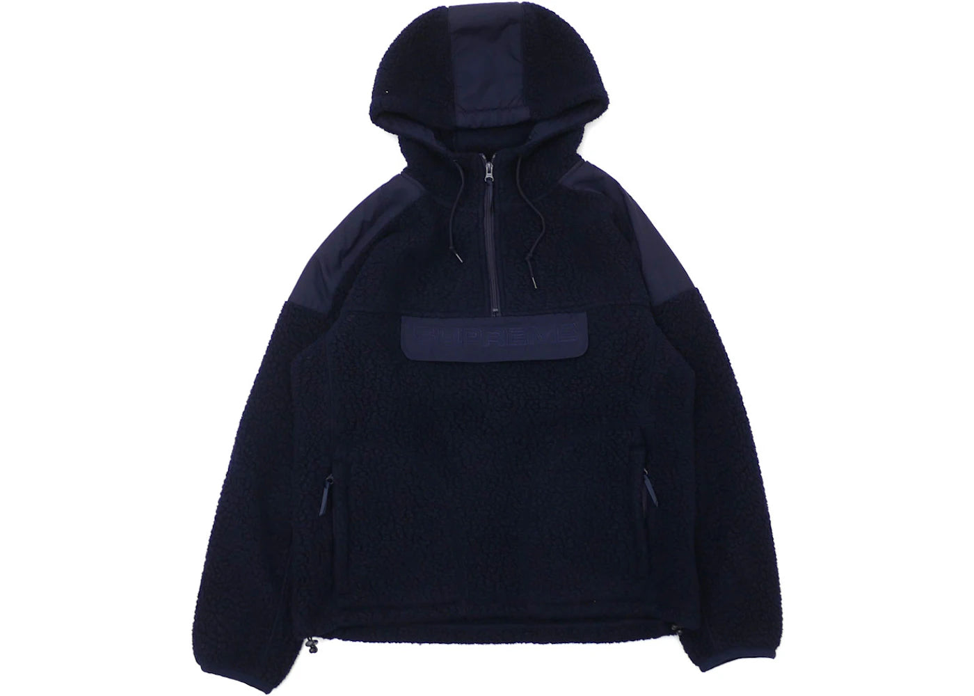 Supreme Polartec Hooded Half Zip Pullover Navy